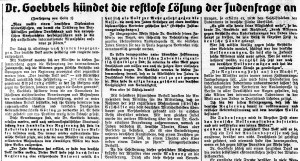 Juden Endlösung QHT 14-11-1938