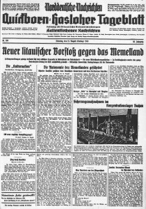 Quickborn-Hasloher Tageblatt 15.08.1933