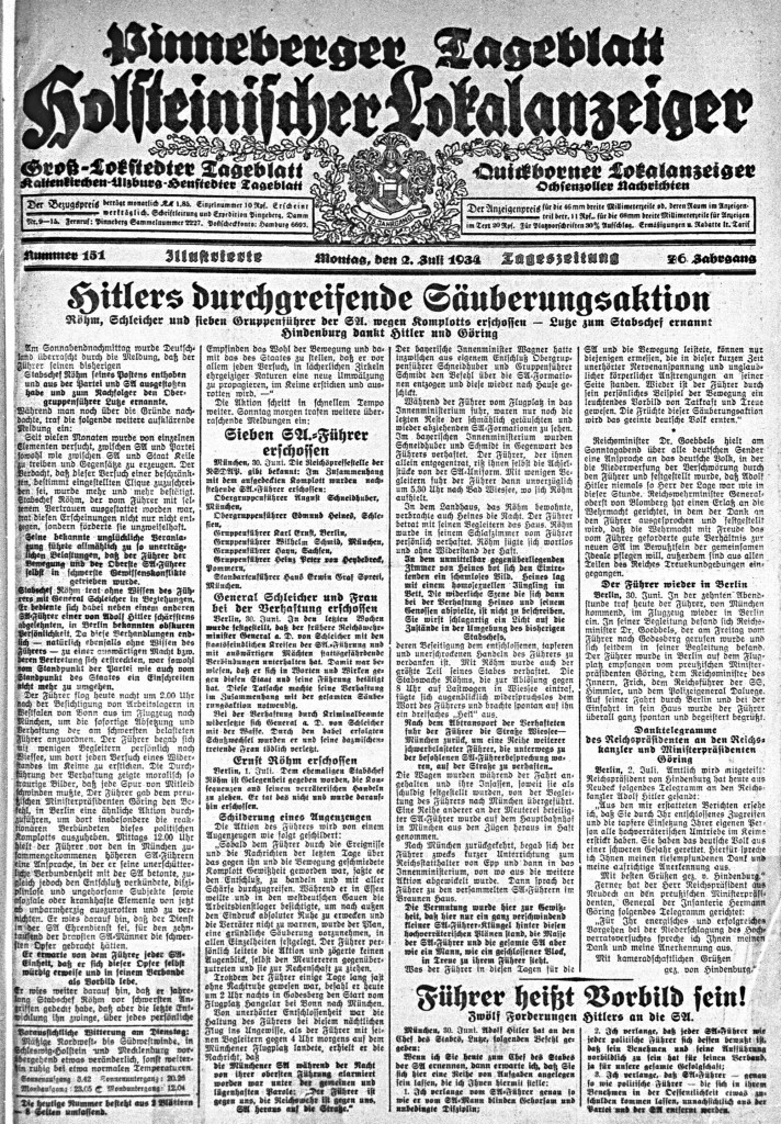 Pinneberger Tageblatt 02.07.1934