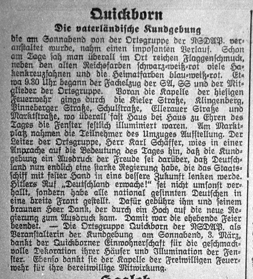 Pinneberger Tageblatt, 07.03.1933