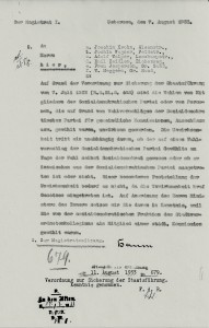 Schreiben des Magistrats der Stadt Uetersen vom 07.08.1933, Seite 2