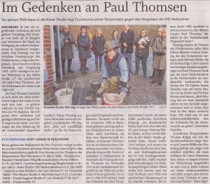 Quickborner Tageblatt, 02.12.2015 (Autor: Peter Jäger)