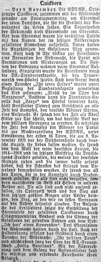 Pinneberger Tageblatt, 11.11.1941
