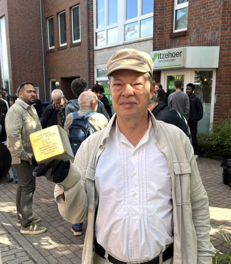 Stolperstein für Cornel Ferdor Ingus mit Frank-Matthias Mann